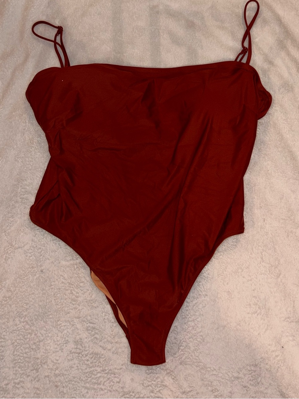J. Crew Rust One-Piece Swimsuit